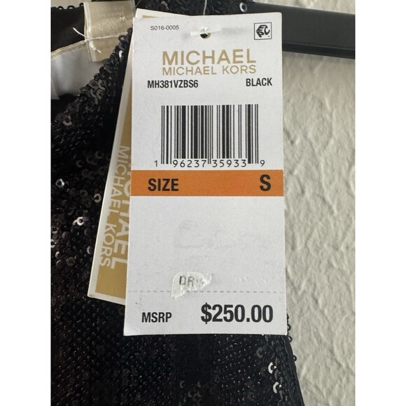 Michael Kors Sequined Halter Neck Jumpsuit classy sparkle party SZ small NO BELT - Picture 10 of 15